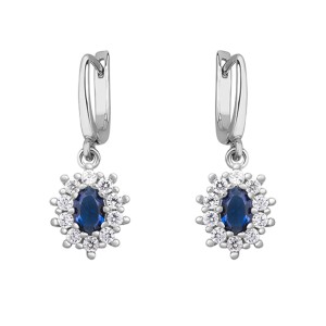 Cercei argint cu tortita si piatra albastra DiAmanti Z1099DER_BL-DIA (Argint 925‰ 4,5 g.) Cercei argint cu tortita si piatra albastra DiAmanti Z1099DER_BL-DIA (Argint 925‰ 4,5 g.)